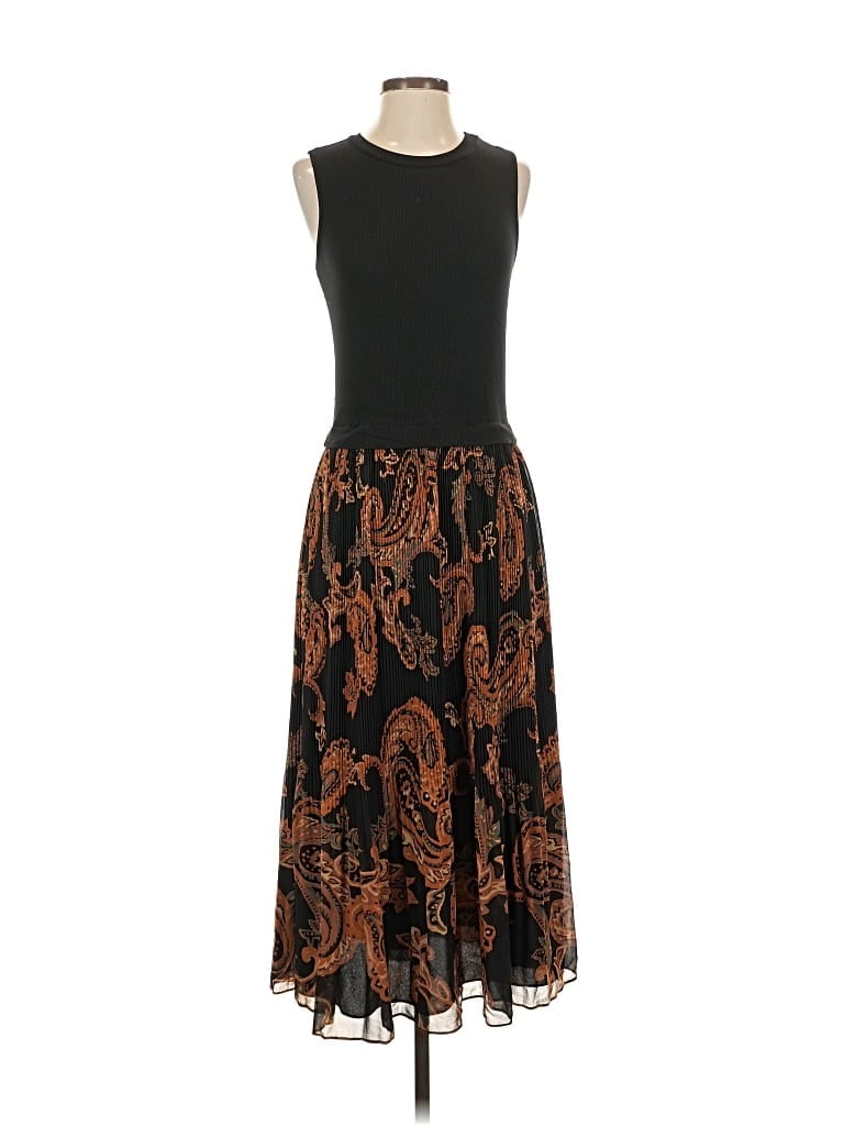 Pre-owned Les Serein Casual Dress In Brown