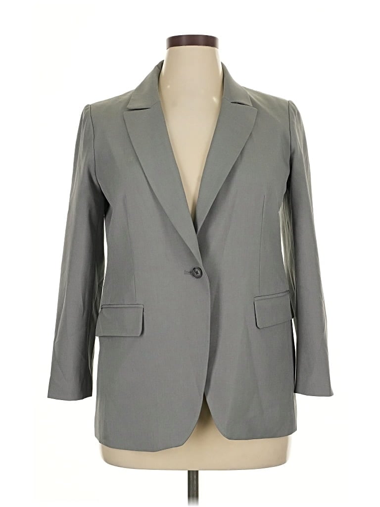Pre-owned Banana Republic Factory Store Blazer Jacket In Gray