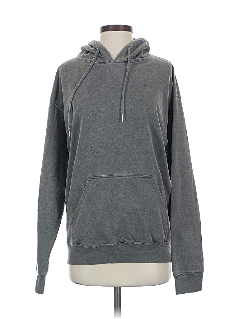 Pre-owned Prettylittlething Pullover Hoodie In Gray