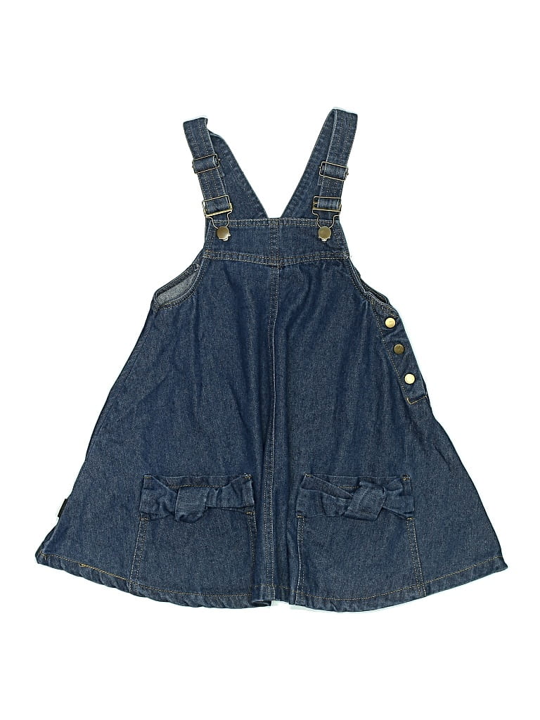 Pre-owned Unbranded Kids' Overall Dress In Blue