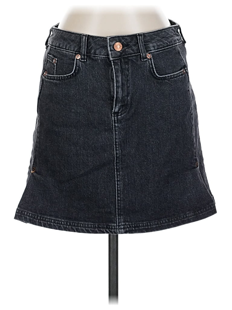 Pre-owned Pilcro Denim Skirt In Gray