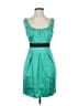 BCBGMAXAZRIA Color Block Teal Cocktail Dress Size 0 - photo 1