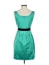 BCBGMAXAZRIA Color Block Teal Cocktail Dress Size 0 - photo 2