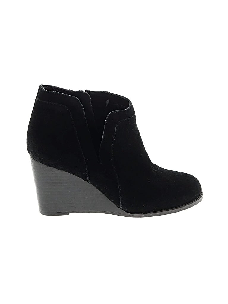 Pre-owned Lucky Brand Ankle Boots In Black