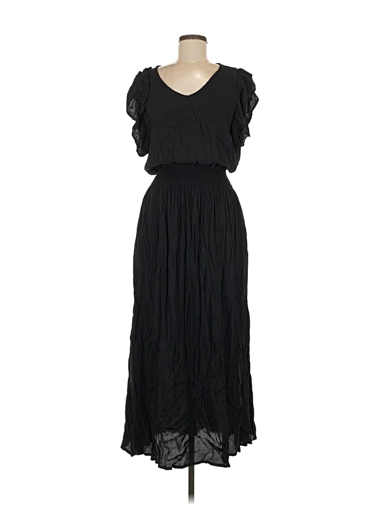 Pre-owned Aura Casual Dress In Black