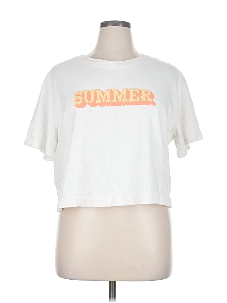 Pre-owned Lou & Grey Short Sleeve T-shirt In White