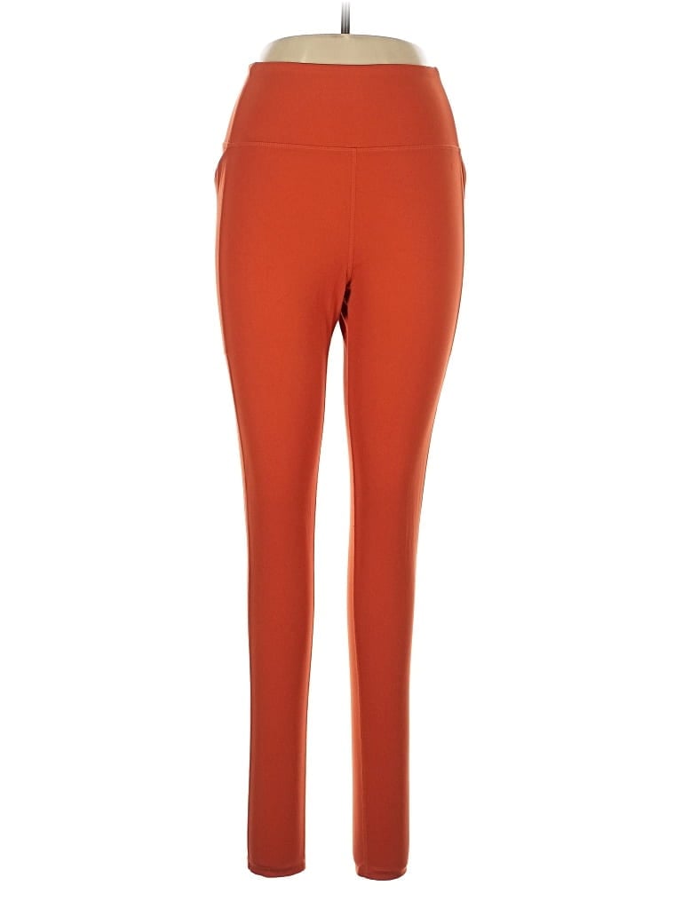 Pre-owned Girlfriend Collective Active Pants In Orange