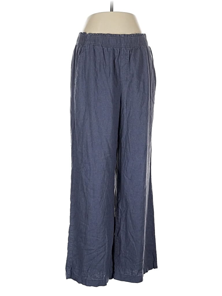 Pre-owned Old Navy Linen Pants In Blue