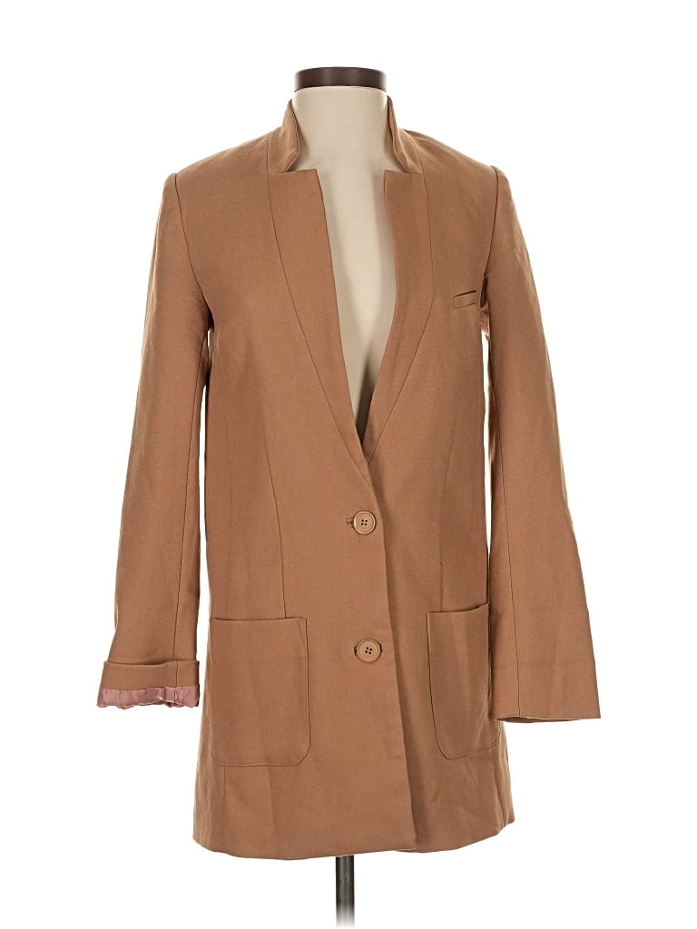 Pre-owned H&m Blazer Jacket In Brown