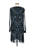 CAbi 100% Polyester Paisley Teal Cocktail Dress Size M - photo 2