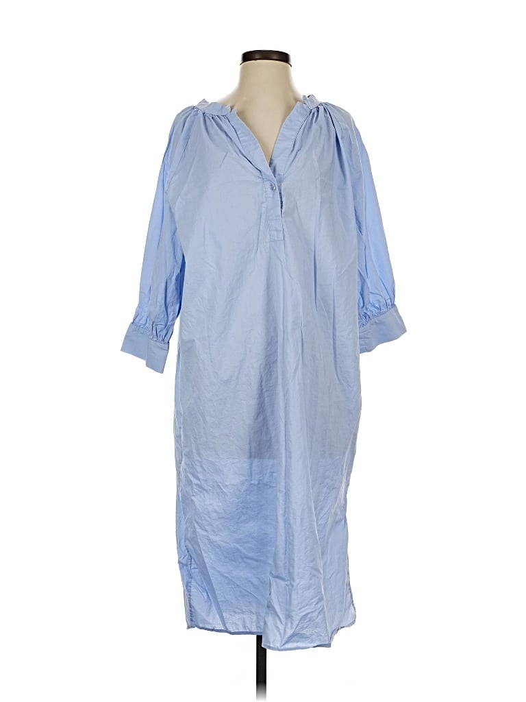 Pre-owned Mng Casual Dress In Blue