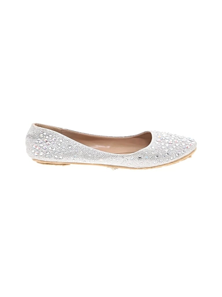 Pre-owned Forever Flats In Silver