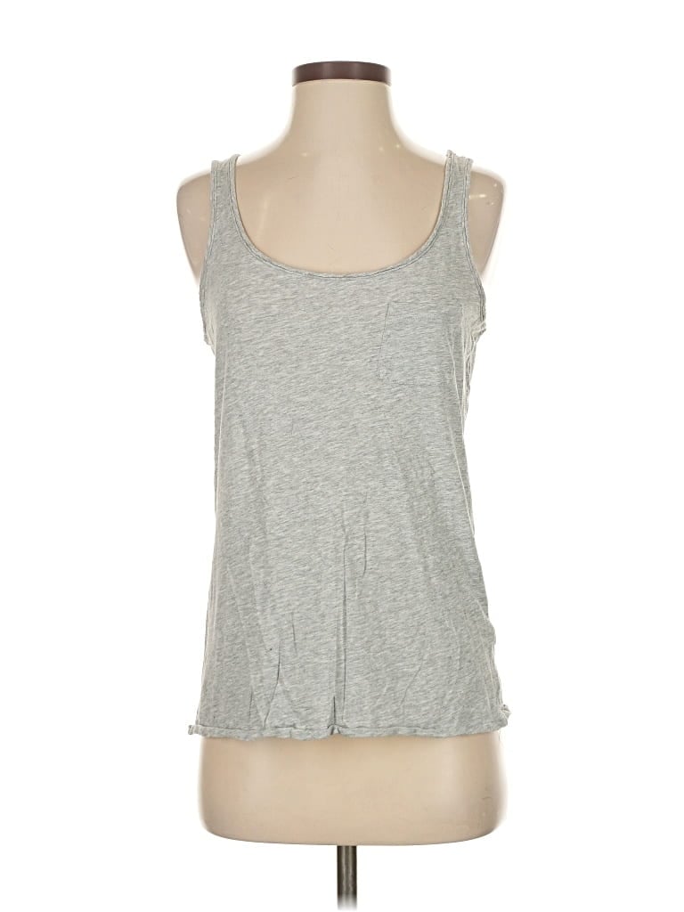 Pre-owned J.crew Factory Store Tank Top Gray Halter Neckline Tops