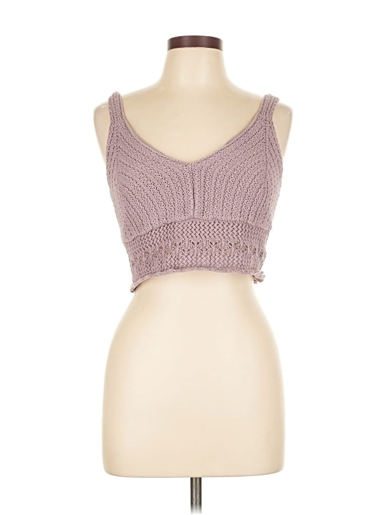 Pre-owned Hollister Tank Top Pink Strapless Neckline Tops