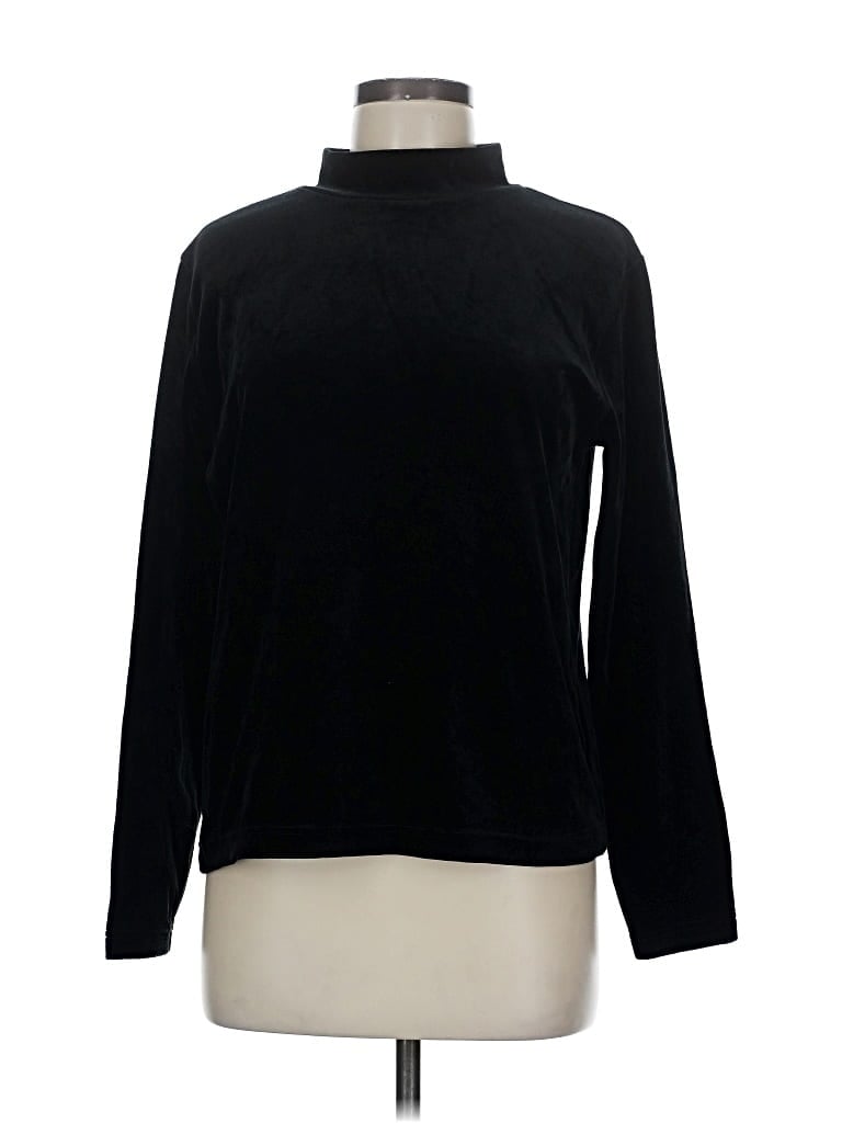 Pre-owned Stephanie Andrews Turtleneck Sweater In Black
