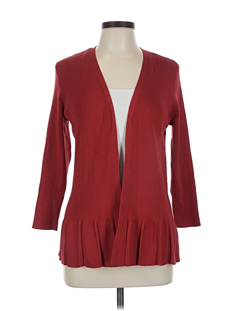 Pre-owned Talbots Cardigan Sweater In Red