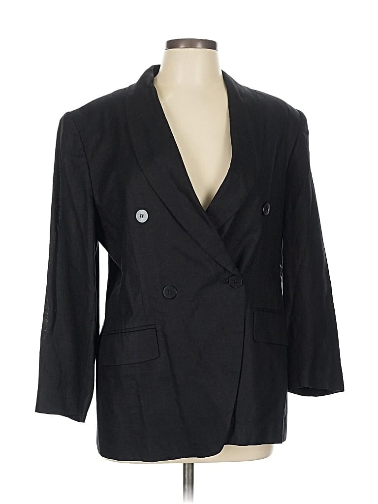 Pre-owned Jones New York Wool Blazer Jacket In Black