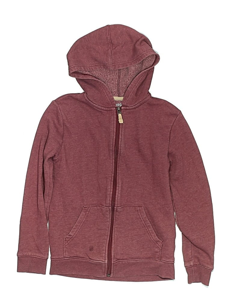 Pre-owned Cat & Jack Kids' Zip Up Hoodie In Burgundy