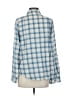 Joie 100% Cotton Checkered-gingham Blue Long Sleeve Button-Down Shirt Size S - photo 2