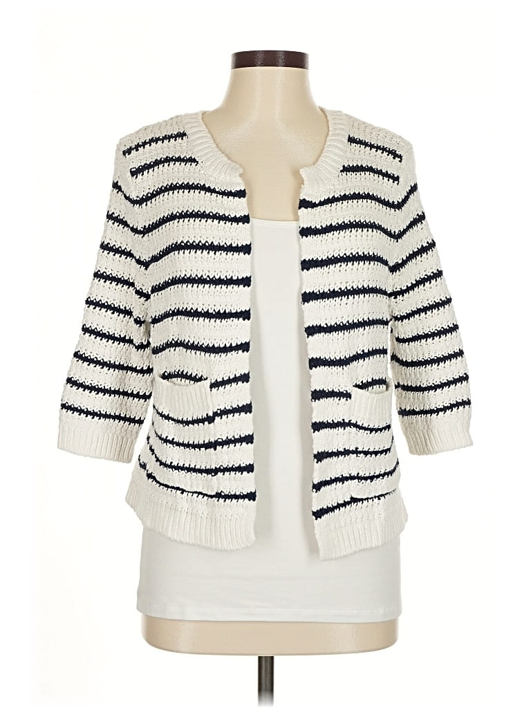 Pre-owned Jocelyn Cardigan Sweater In White