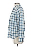Joie 100% Cotton Checkered-gingham Blue Long Sleeve Button-Down Shirt Size S - photo 5