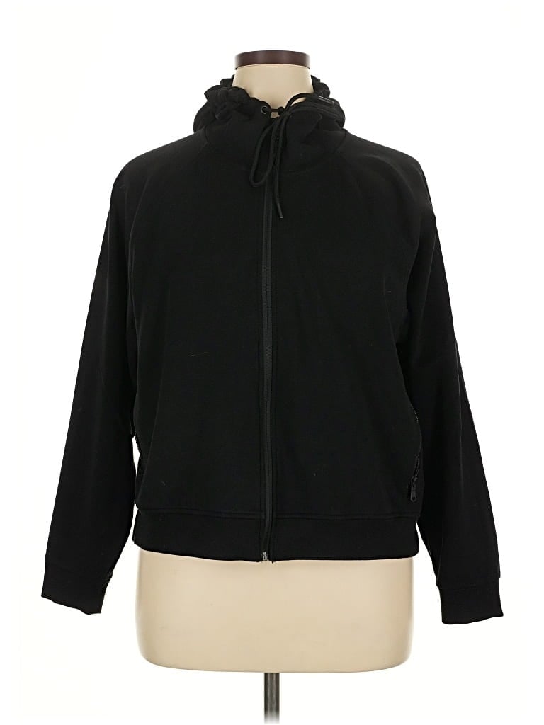 Pre-owned Active By Old Navy Zip Up Hoodie In Black
