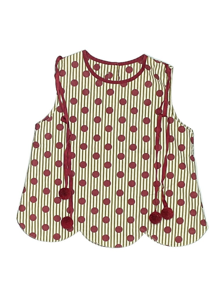 Pre-owned Assorted Brands Kids' Sleeveless Blouse In Burgundy