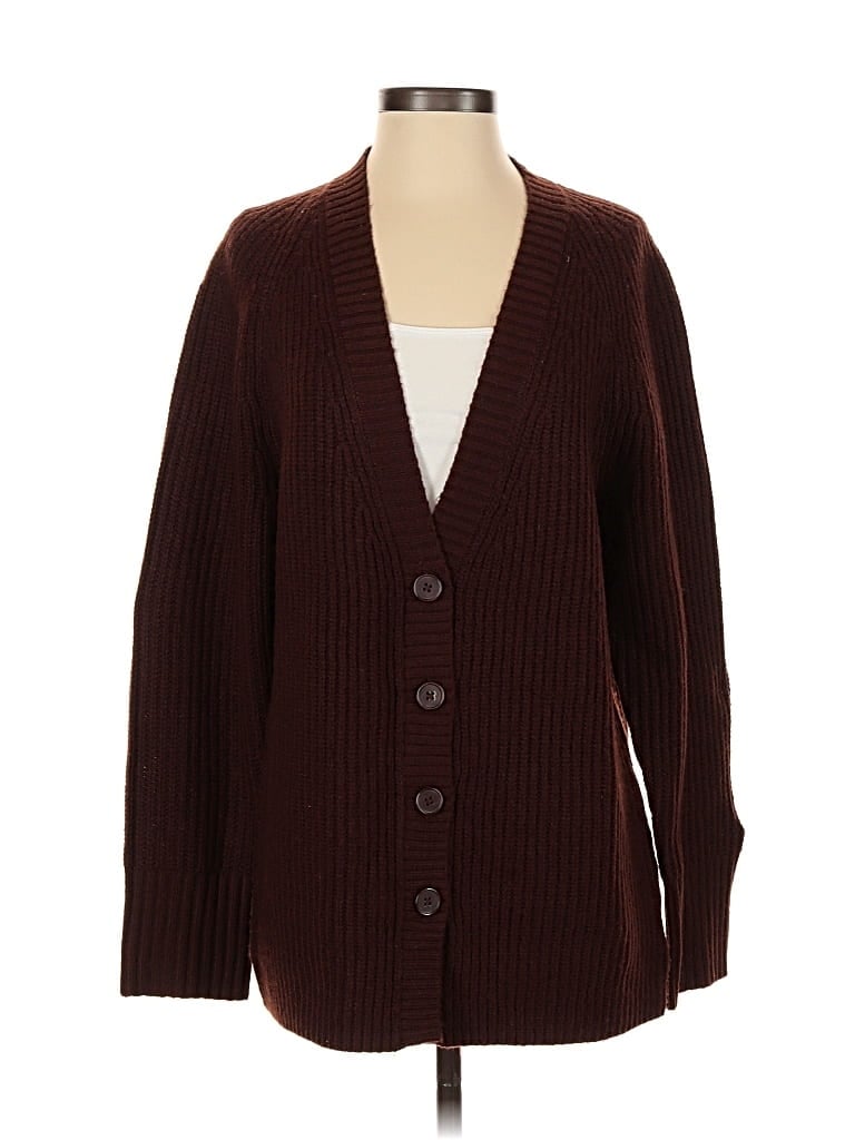 Pre-owned Express Cardigan Sweater In Brown