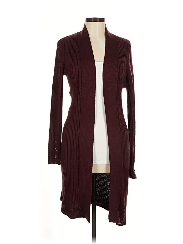 Pre-owned Rd Style Cardigan Sweater In Burgundy