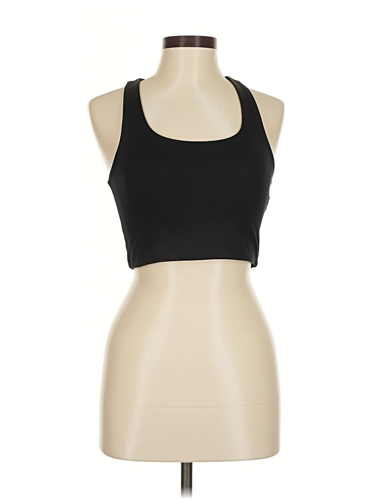 Girlfriend Collective Tank Top Black Halter Neckline Tops