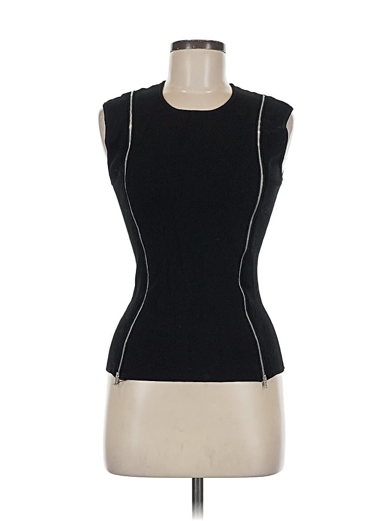 Pre-owned Autumn Cashmere Sleeveless Top Black Boatneck Tops