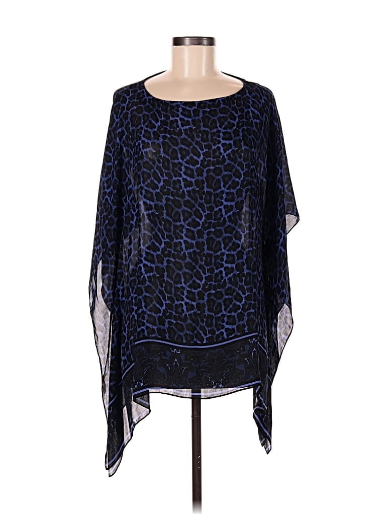 Pre-owned Michael Michael Kors 3/4 Sleeve Blouse In Blue
