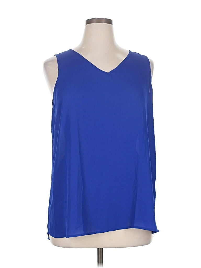 Pre-owned Apt. 9 Sleeveless Blouse In Blue