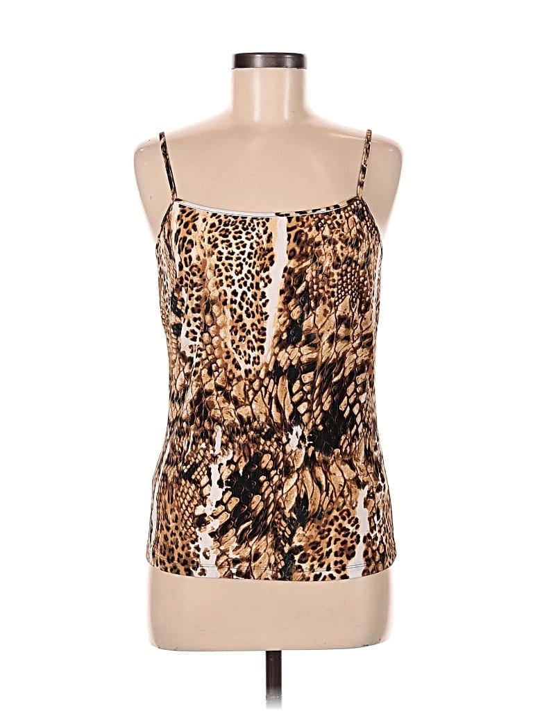 Pre-owned Alberto Makali Sleeveless Top Brown Strapless Neckline Tops