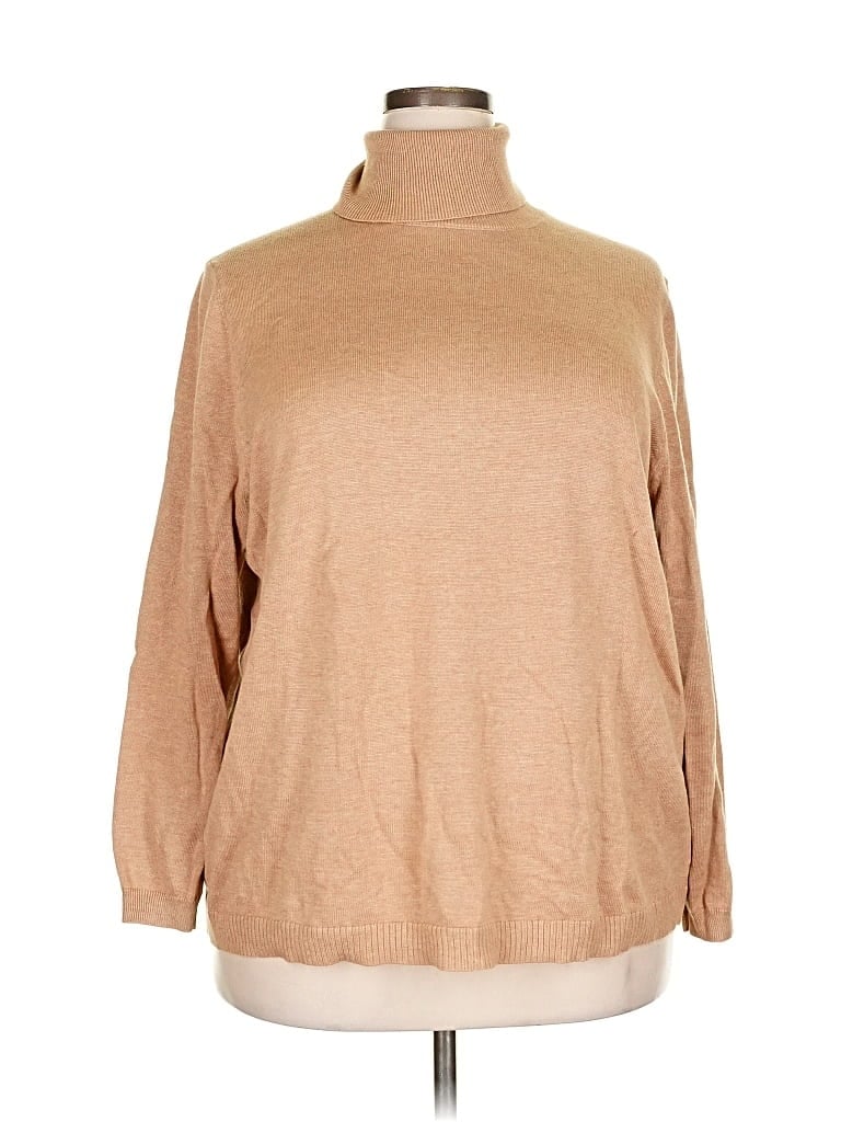 Pre-owned Ellos Turtleneck Sweater In Brown
