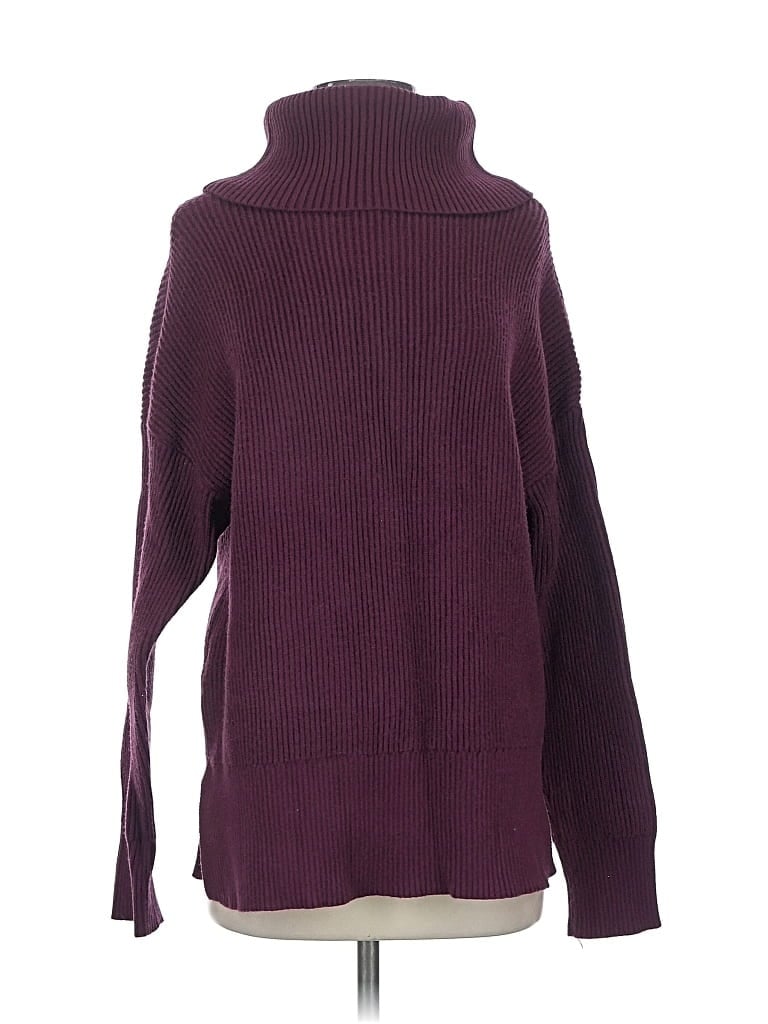 Pre-owned Thread & Supply Turtleneck Sweater In Purple