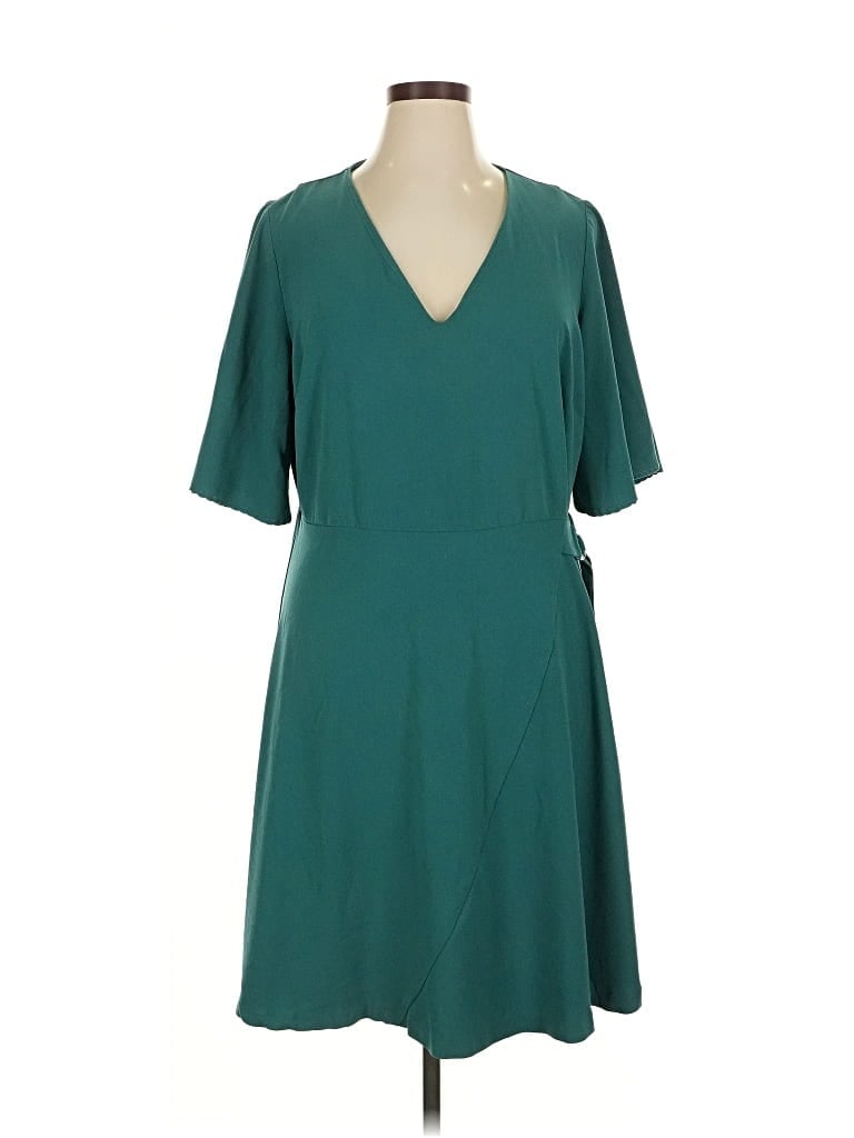 Pre-owned Eloquii Casual Dress In Blue