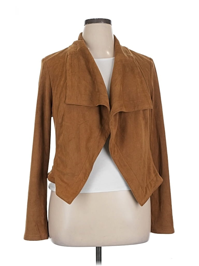 Pre-owned Just Fab Jacket In Brown