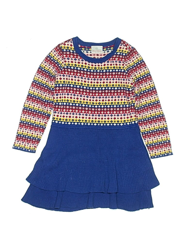 Pre-owned Hanna Andersson Kids' Dress In Blue