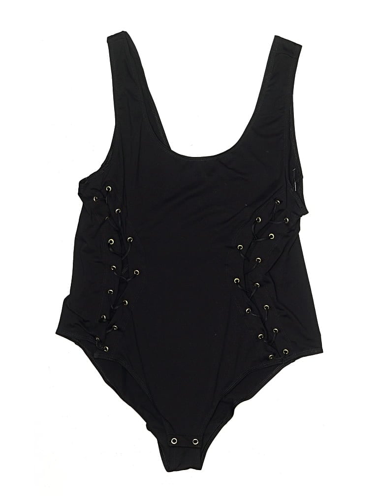 Pre-owned Good American Bodysuit In Black
