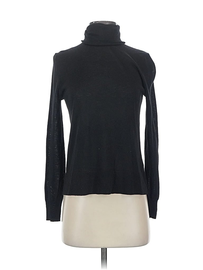 Pre-owned Zara Turtleneck Sweater In Black