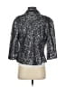 IISLI 100% Cotton Metallic Silver Blazer Size 4 - photo 2
