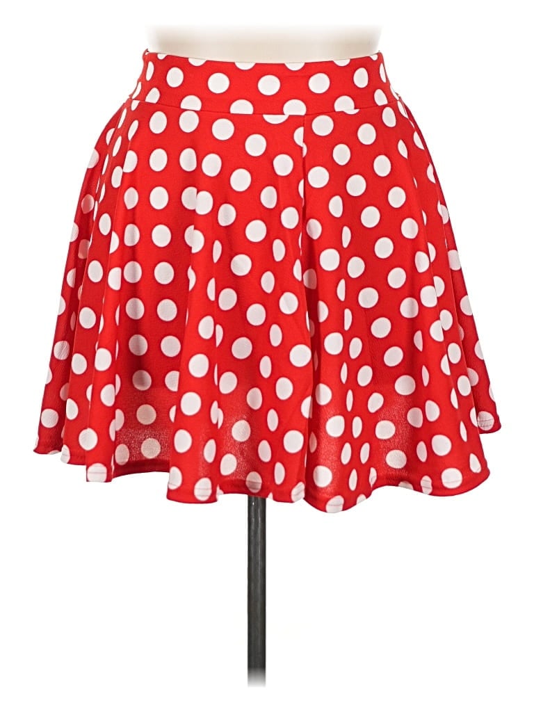 Urban Coco Casual Skirt In Red