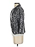 IISLI 100% Cotton Metallic Silver Blazer Size 4 - photo 5