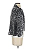 IISLI 100% Cotton Metallic Silver Blazer Size 4 - photo 4