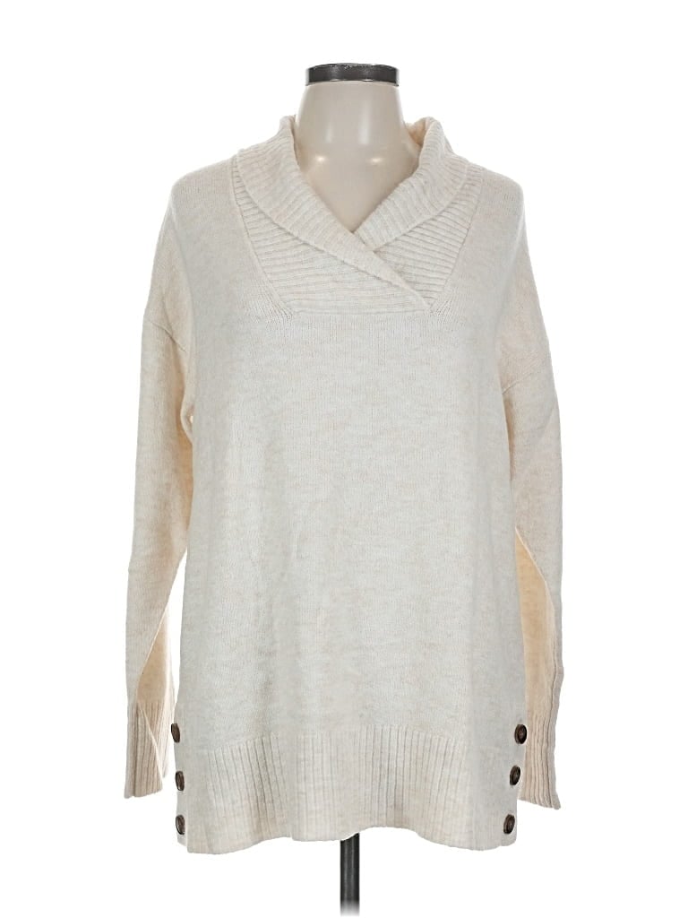 Pre-owned Style & Co Pullover Sweater In White