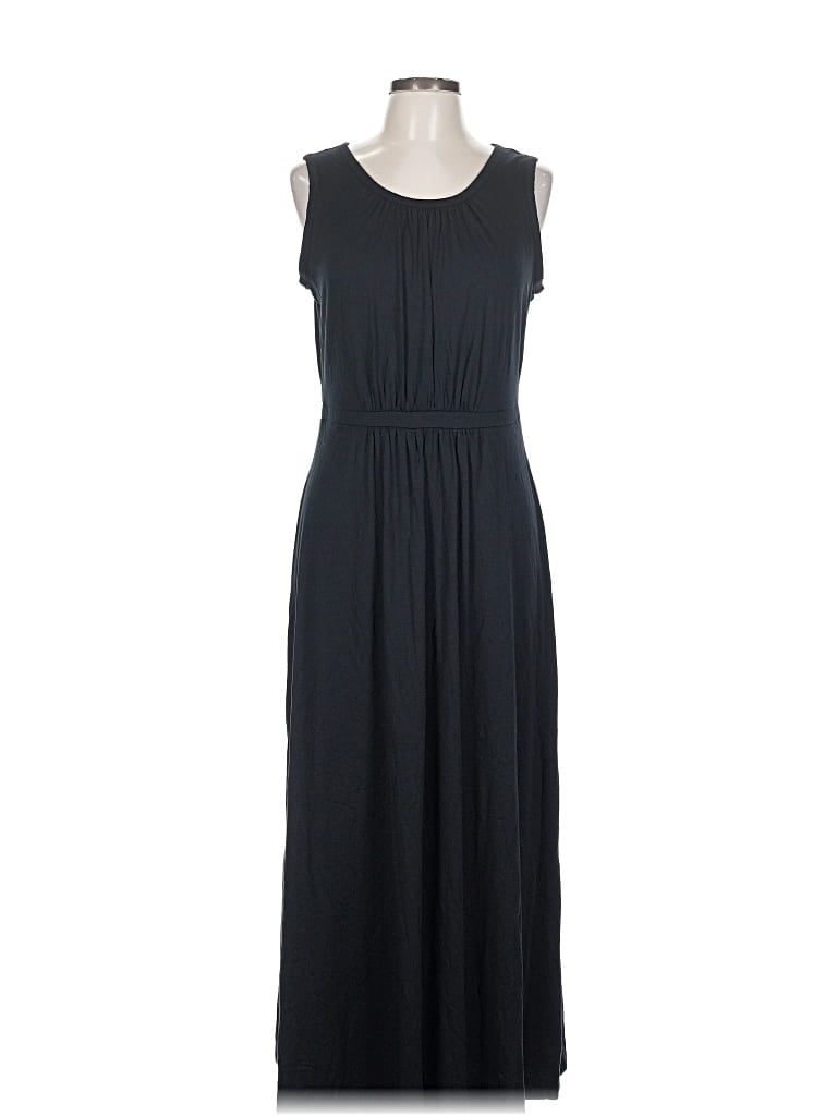 Pre-owned Lands' End Casual Dress In Black