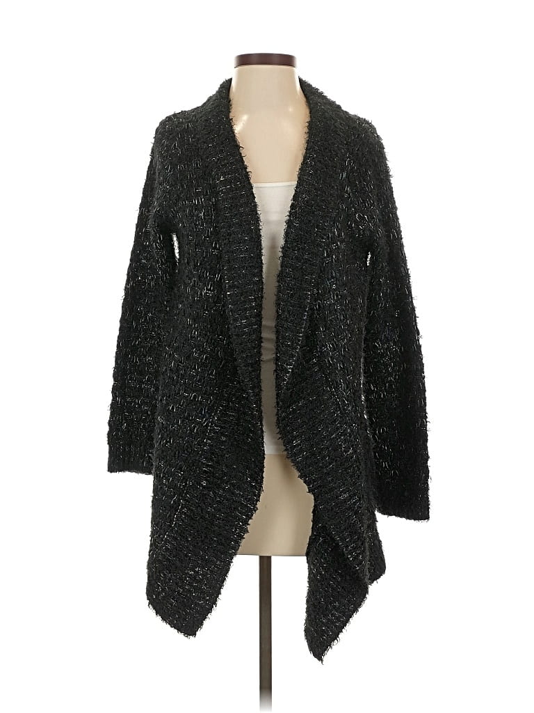 Pre-owned Chelsea & Theodore Cardigan Sweater In Black