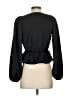 Express 100% Polyester Black Long Sleeve Blouse Size XS - photo 2