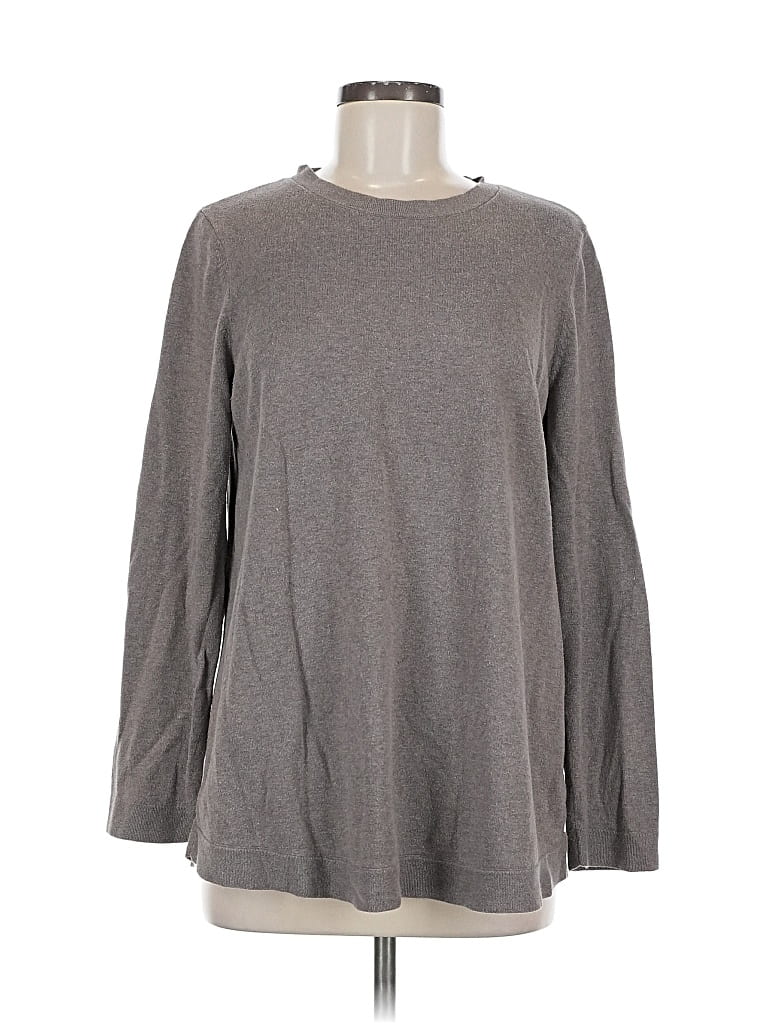 Pre-owned Jjill Pullover Sweater In Gray
